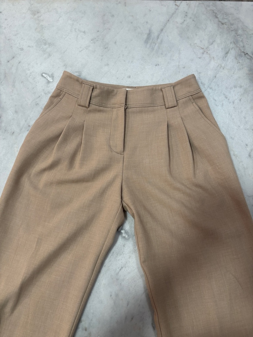 Anthropologie Wide-Leg Flare Jeans in Camel Tan